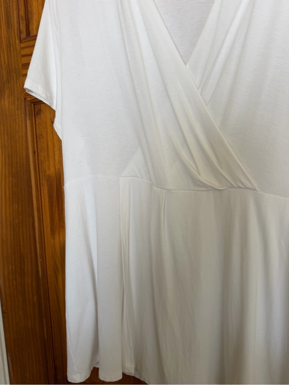 J. Jill Wearever Collection White Wrap -Style Top - Picture 5 of 10